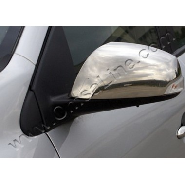 Накладки на зеркала (нерж.сталь) Renault Fluence (2010-) бренд – Omtec (Omsaline) главное фото